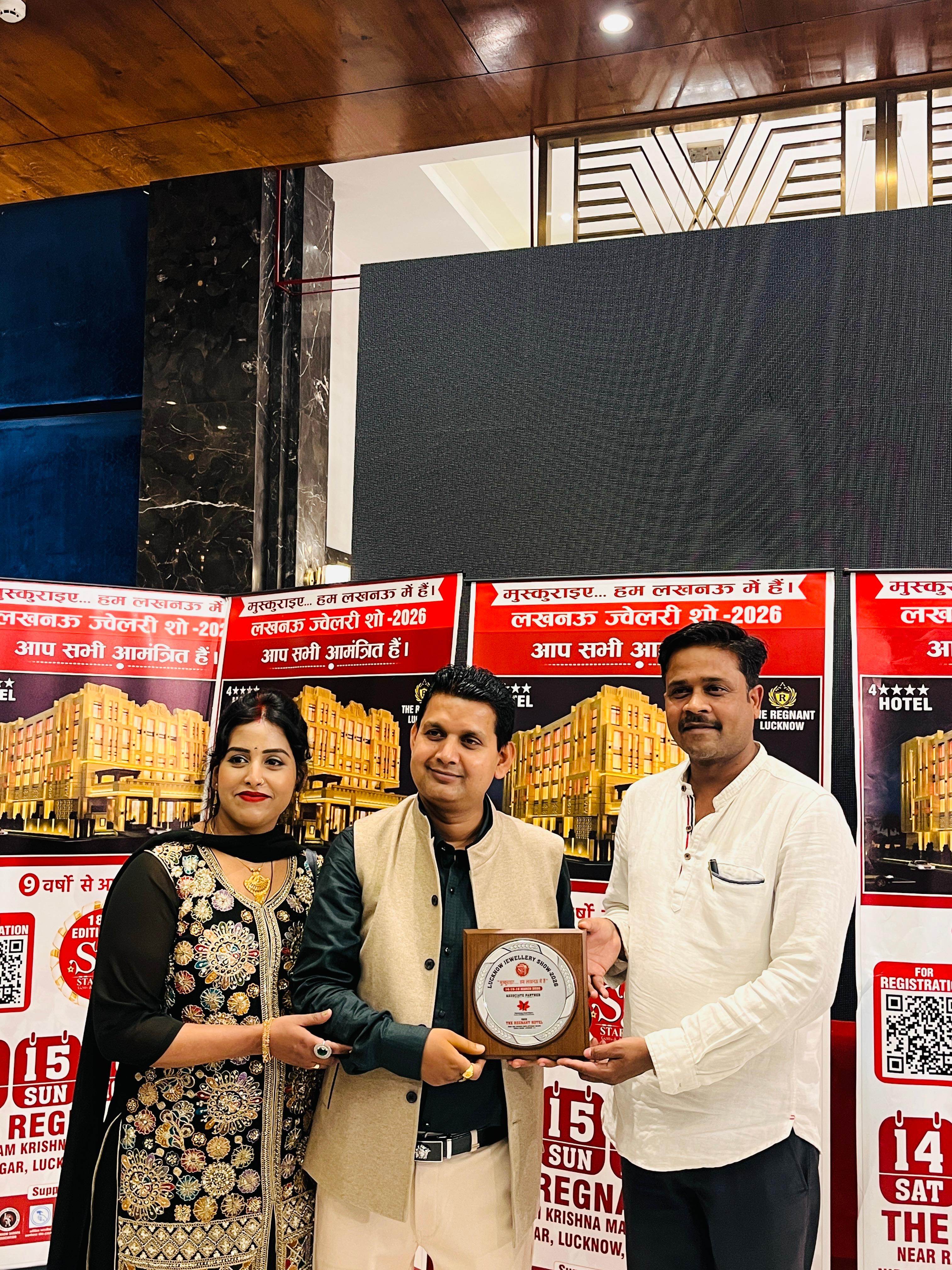 Panacea EventServ team recognized as Associate Partner, Lucknow Jewellery Show